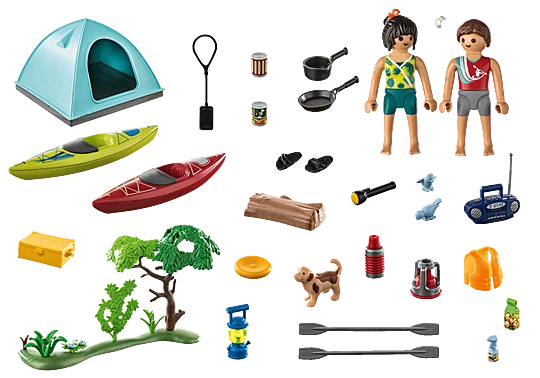 Campsite With Kayaks - Image 2