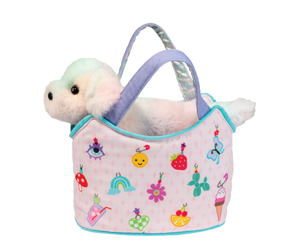 Charmmingly Yours Sassy Sak With Rainbow Pup