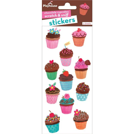 Chocolate Cupcakes Scratch & Sniff Stickers