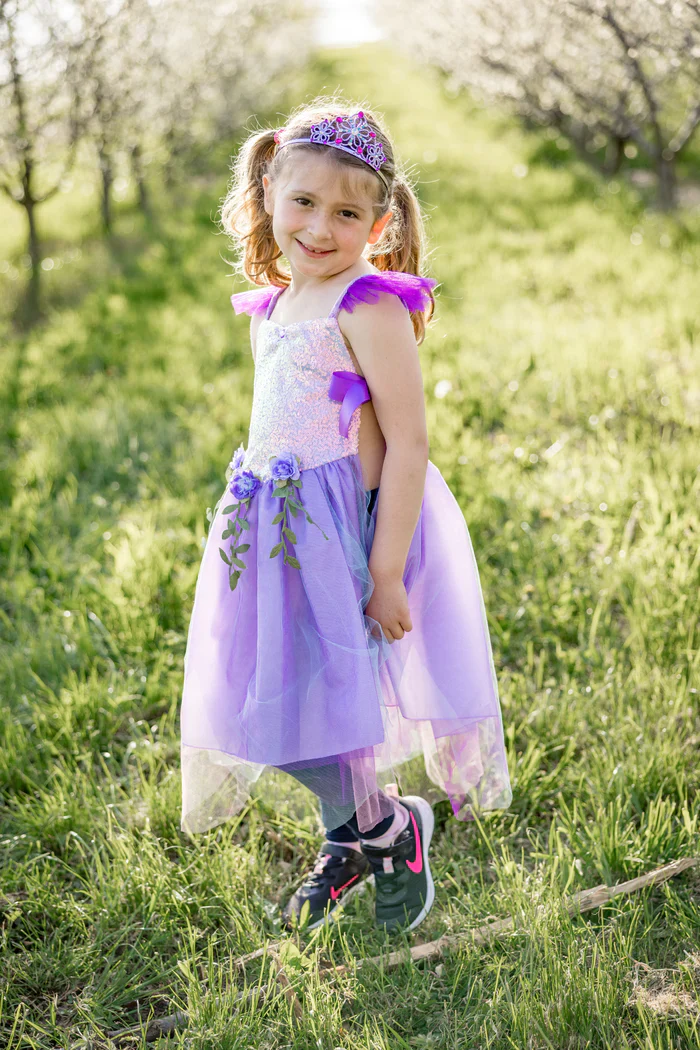 Lilac Sequins Forest Fairy Tunic Size 3-4 - Image 2