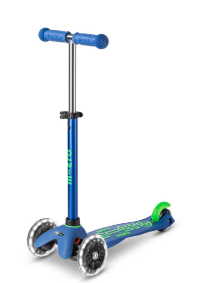 LED Crystal Blue Mini Micro Kickboard Deluxe Scooter