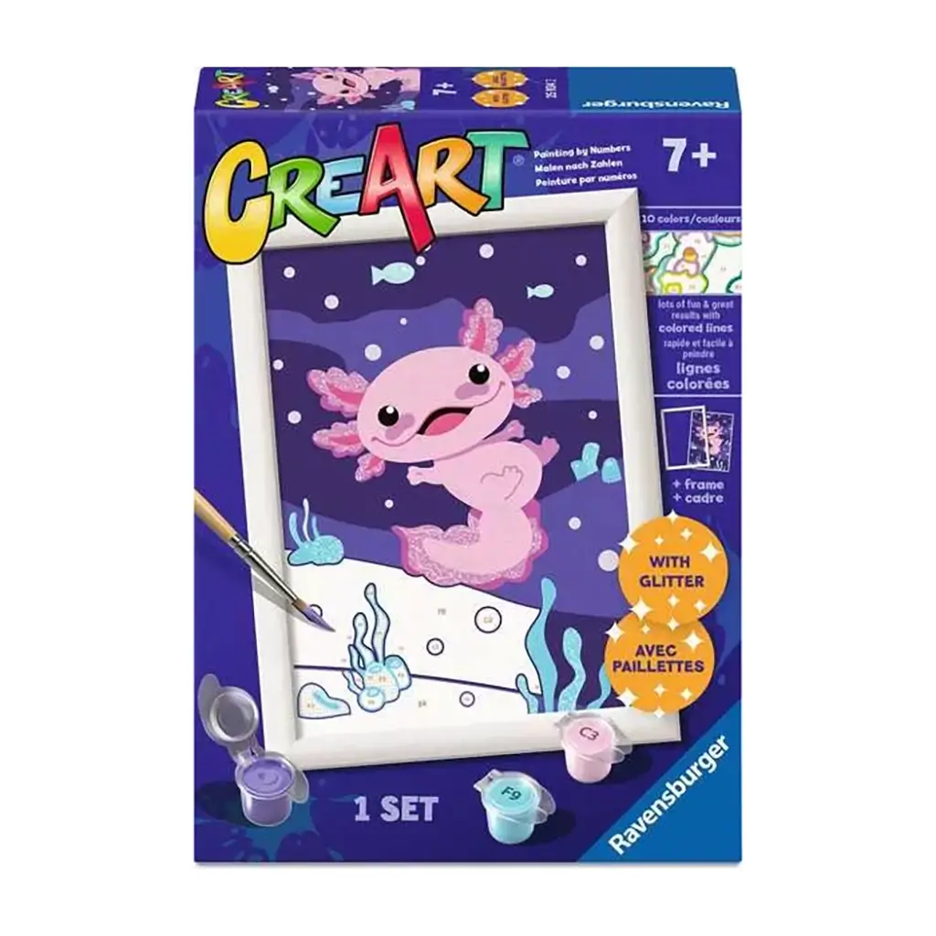 CreArt Axolotl With Glitter