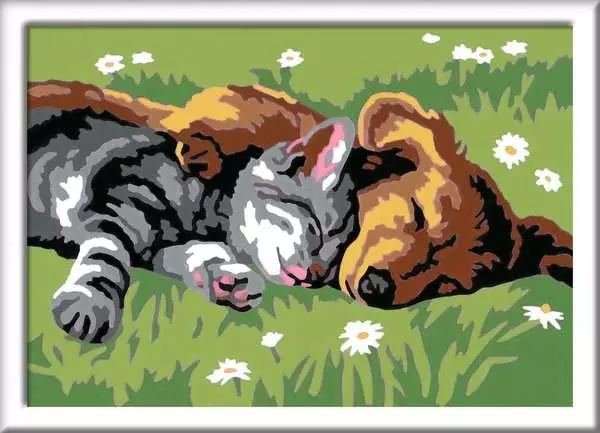 CreArt Sleeping Cat And Dog - Image 2
