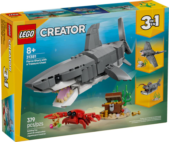 Creator Fierce Shark With A Treasure Chest