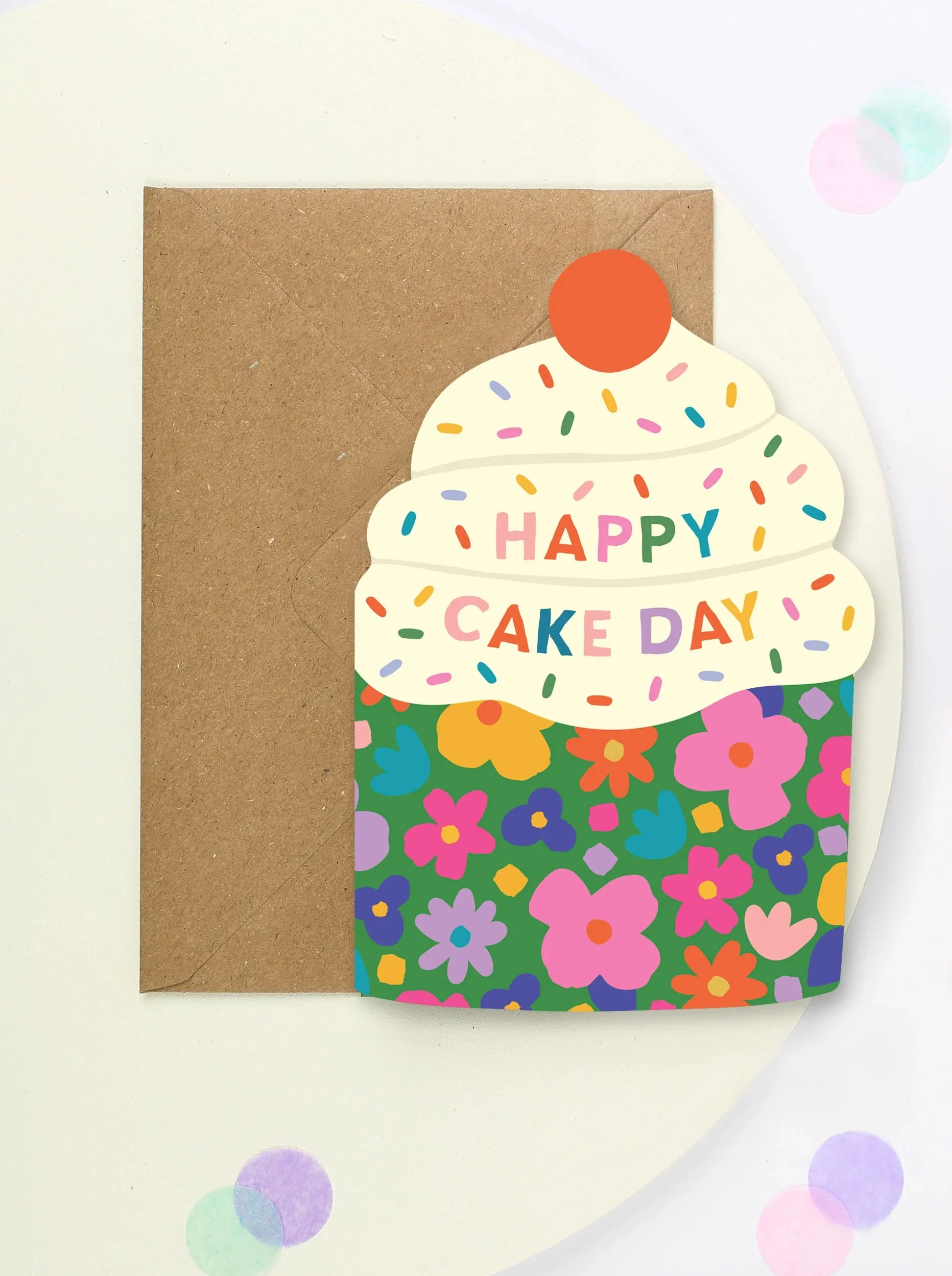 Cupcake Die Cut Birthday Card