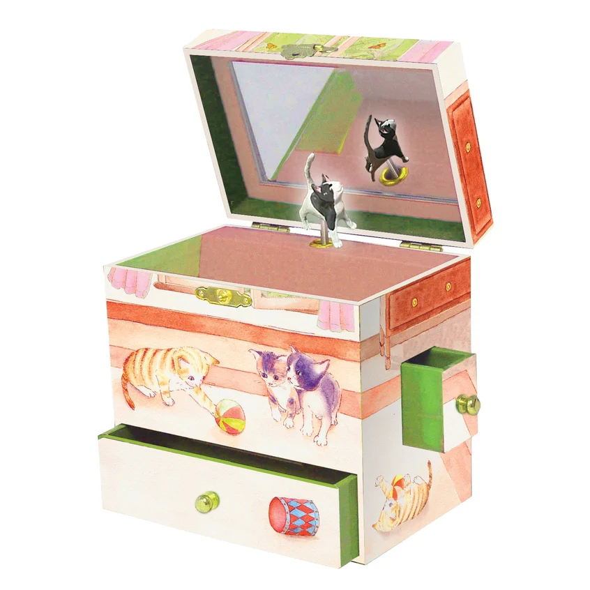 Curious Kittens Music Jewelry Box