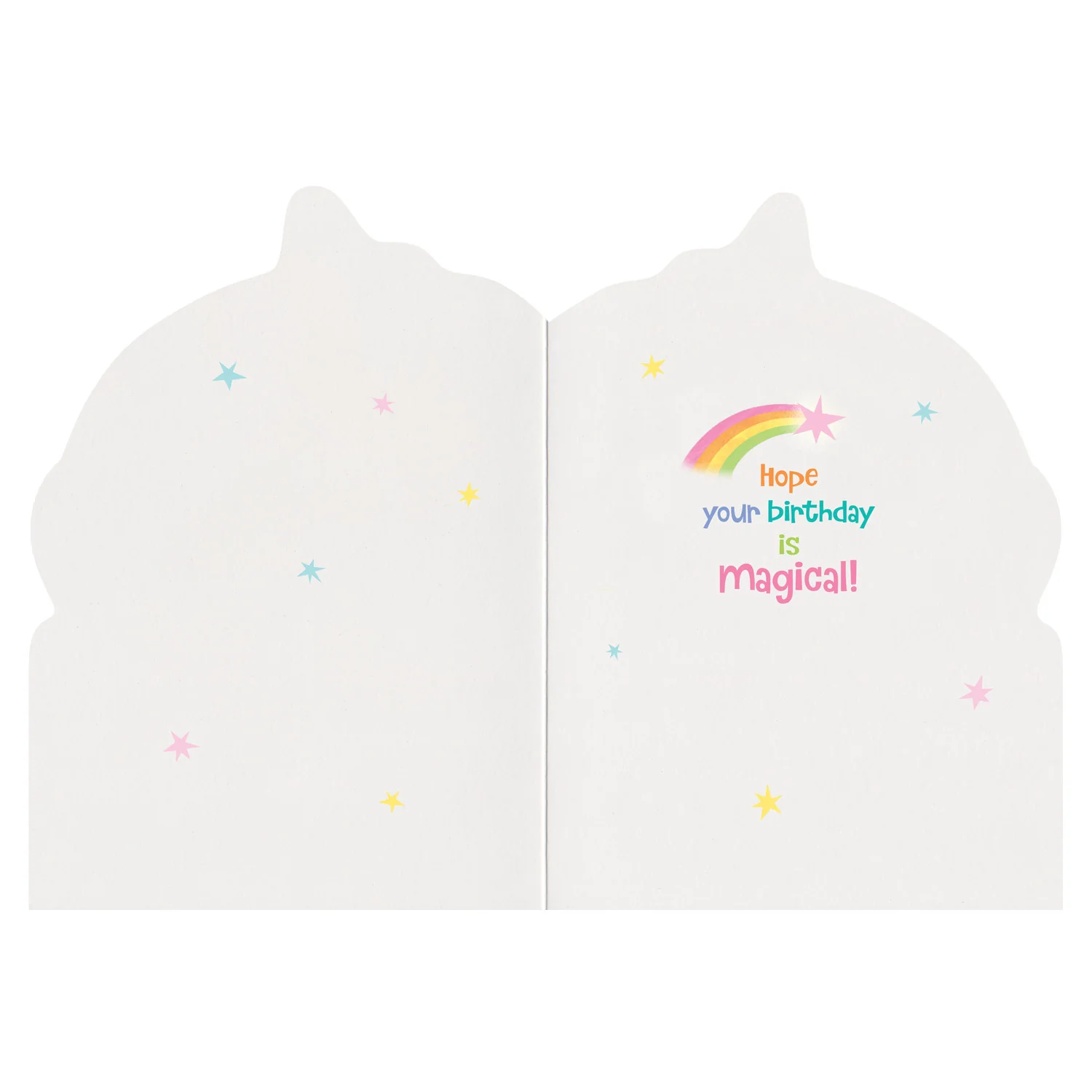Unicorn With Rainbow Birthday Card - Image 2