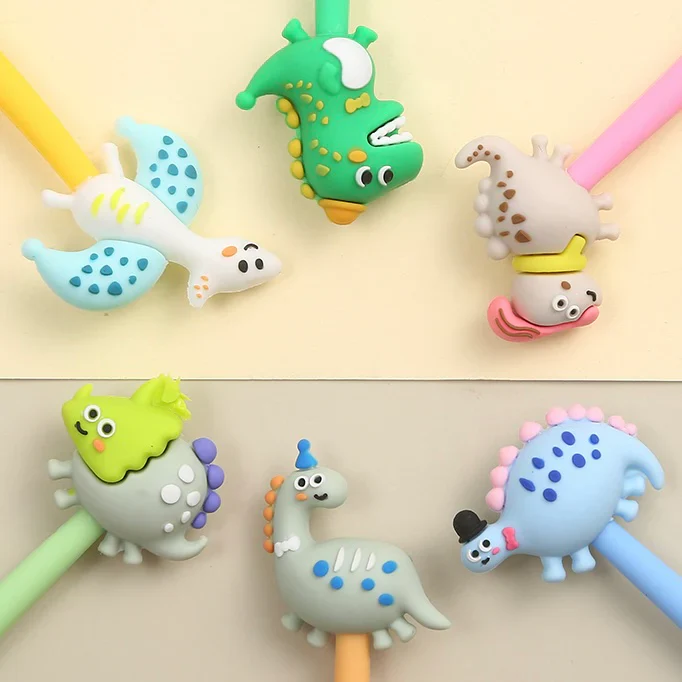 Dino Cartoon Wiggle Gel Pen - Image 2