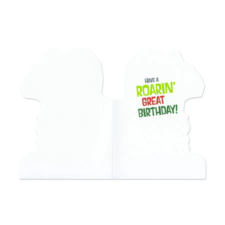 Dinosaur Die-Cut Birthday Card - Image 2