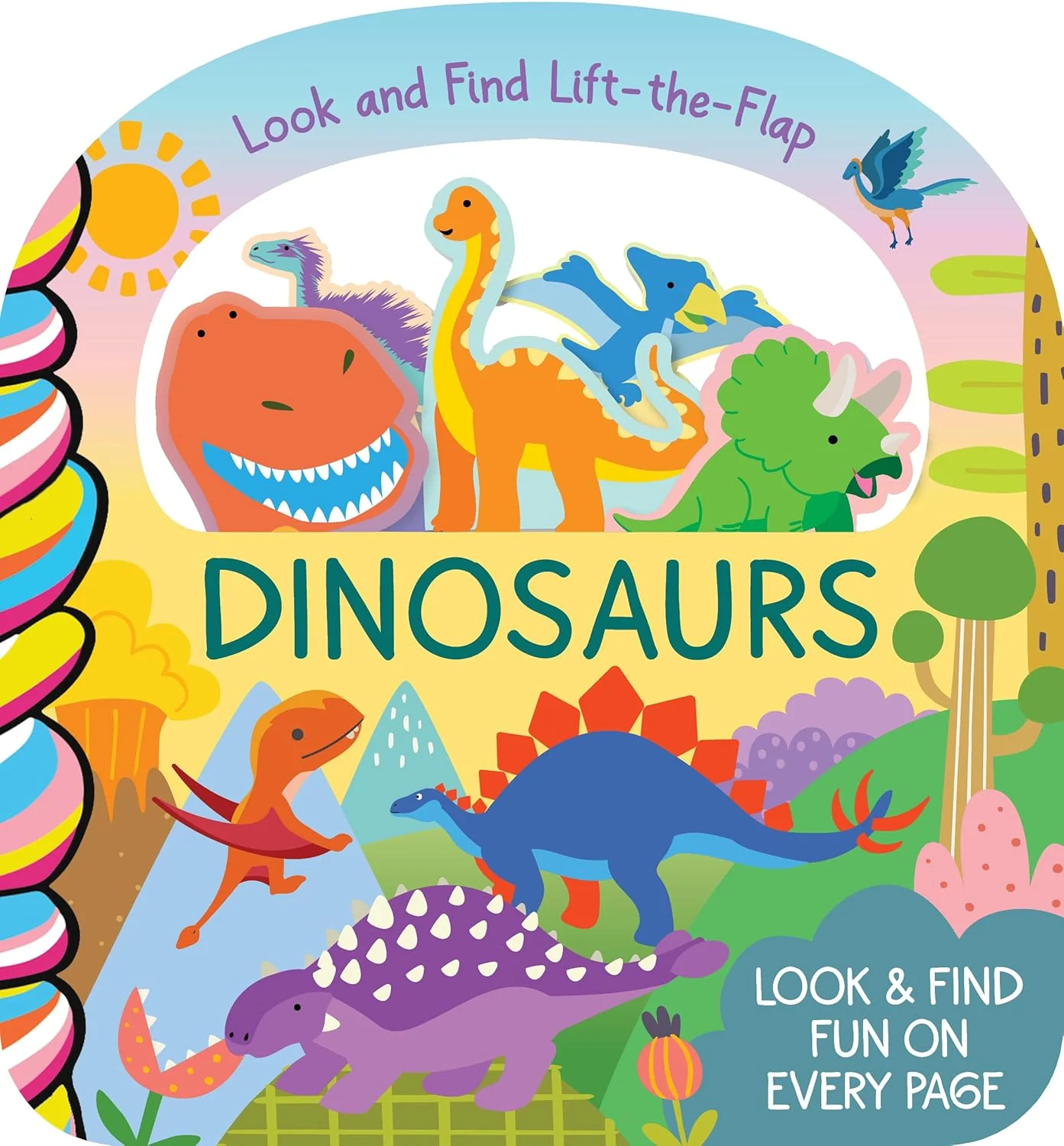 Dinosaurs Look And Find Lift-The-Flap Board Book