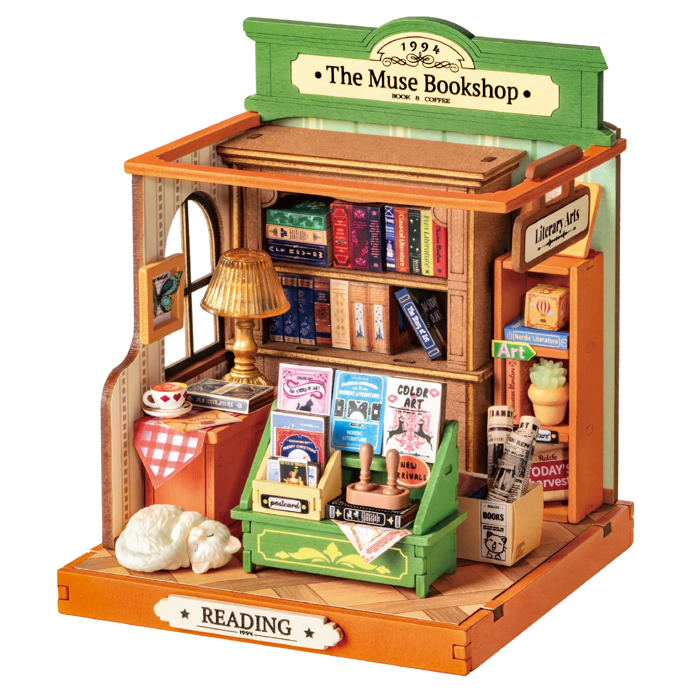 DIY The Muse Bookshop Miniature House Kit
