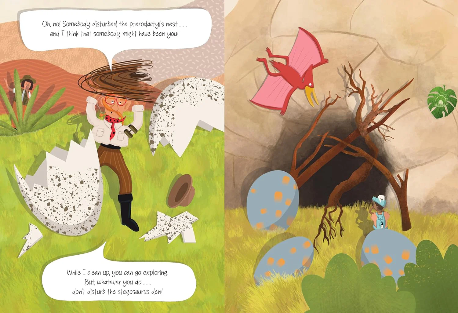 Don't Disturb The Dinosaur Den! Don't Lift The Flaps Board Book - Image 2