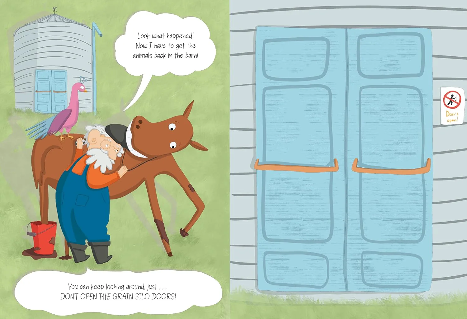 Don't Open The Barn Door! Don't Lift The Flaps Board Book - Image 2
