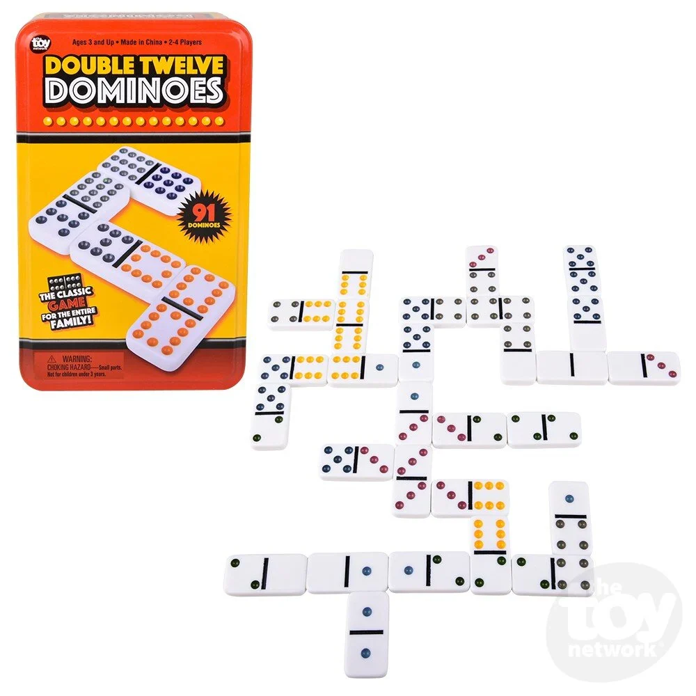 Double 12 Dominoes Tin - Image 2
