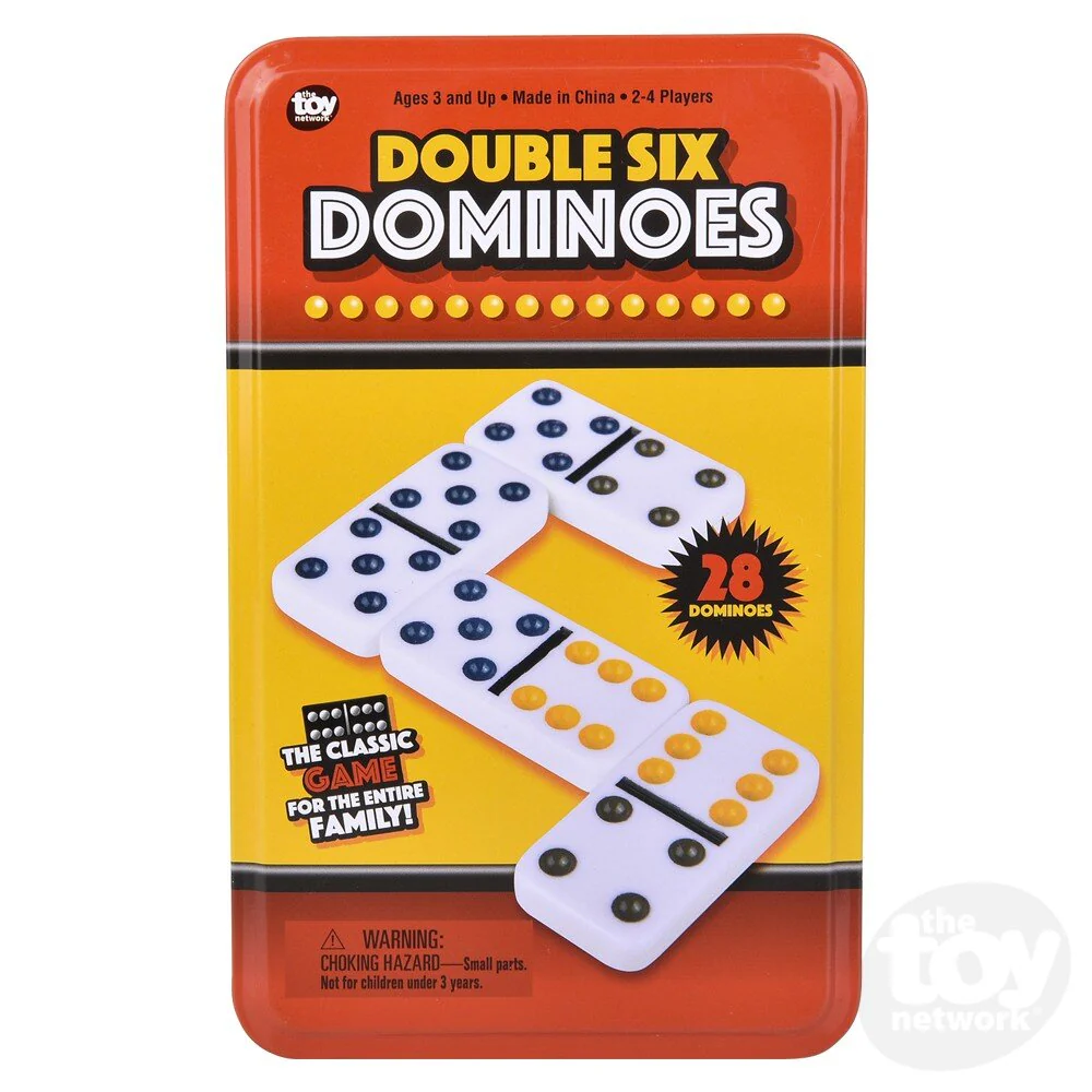 Double 6 Dominoes Tin