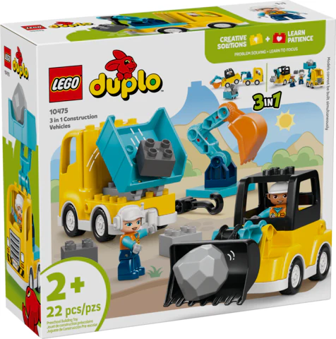 Duplo 3 In 1 Construction Vehicles