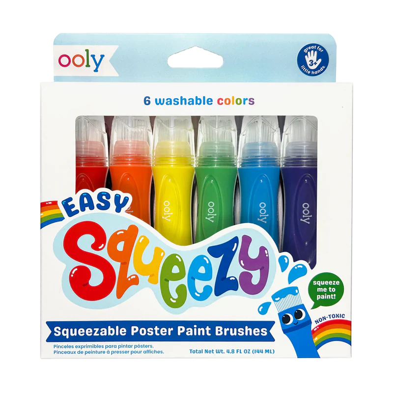 Easy Squeezy Poster Paint Brushes