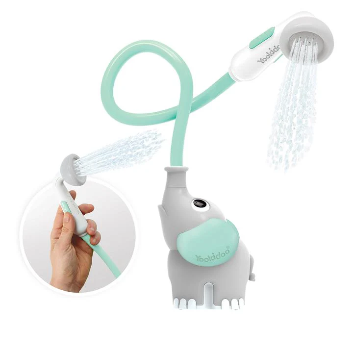 Elephant Baby Shower Head Turquoise