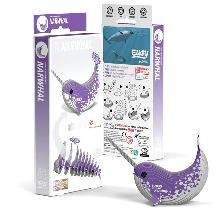 Eugy Narwhal 3D Puzzle