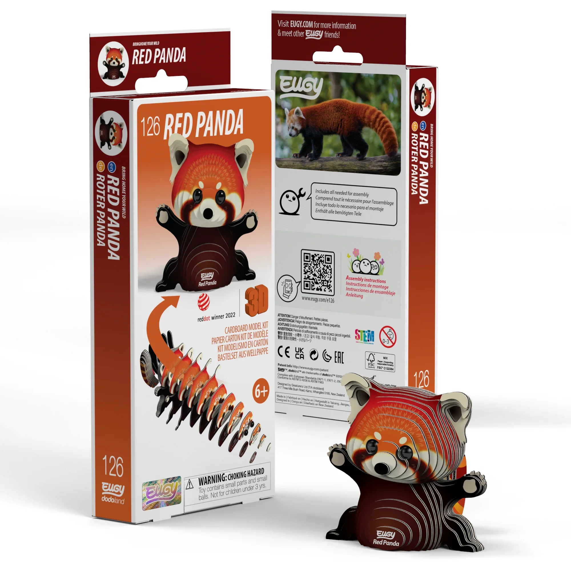 Eugy Red Panda 3D Puzzle