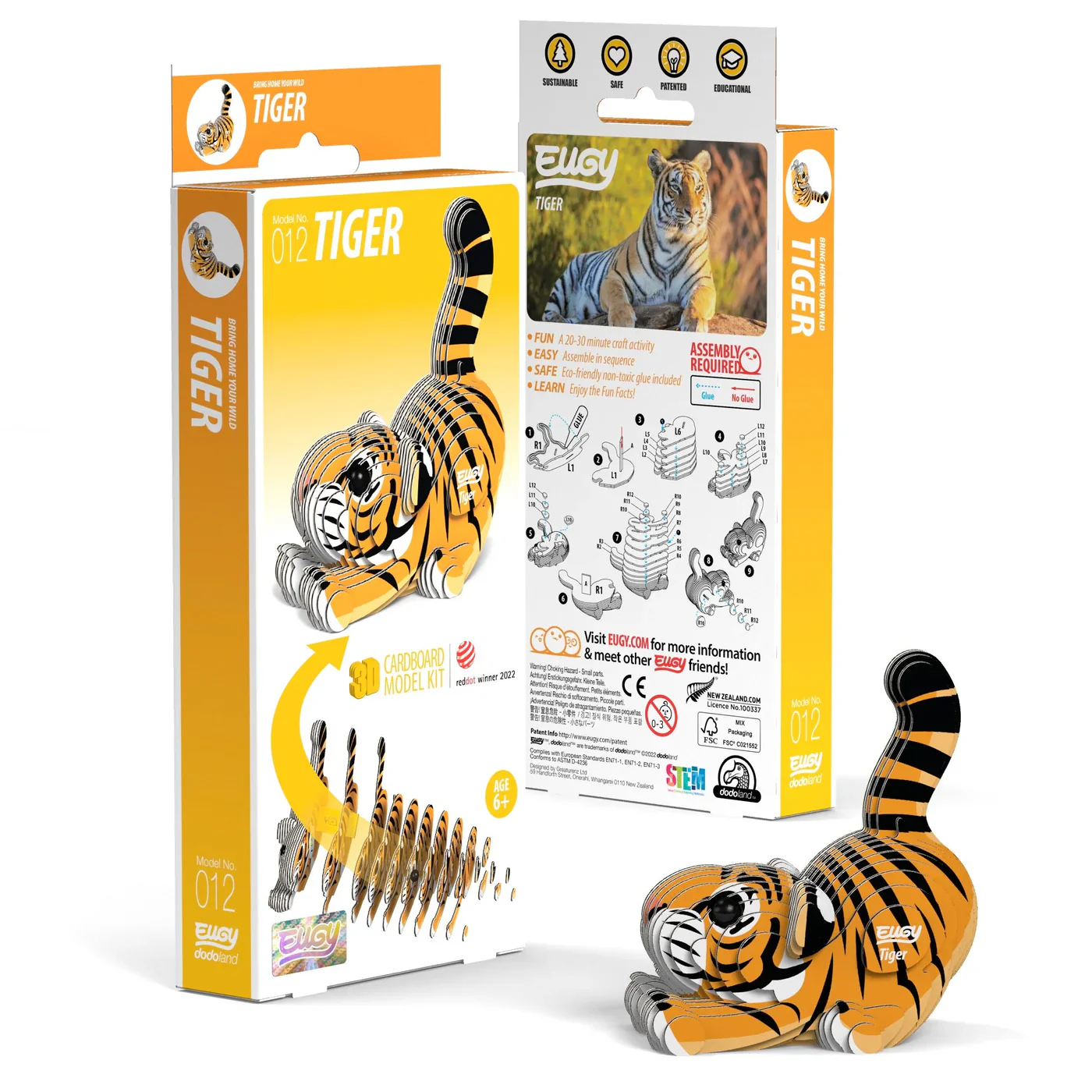 Eugy Tiger 3D Puzzle
