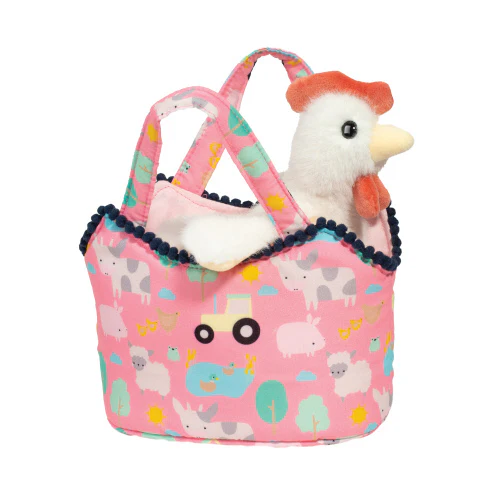 Farm Friends Sassy Sak With White Hen