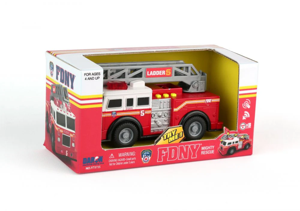 *FDNY Mighty Fire Truck With Light & Sound