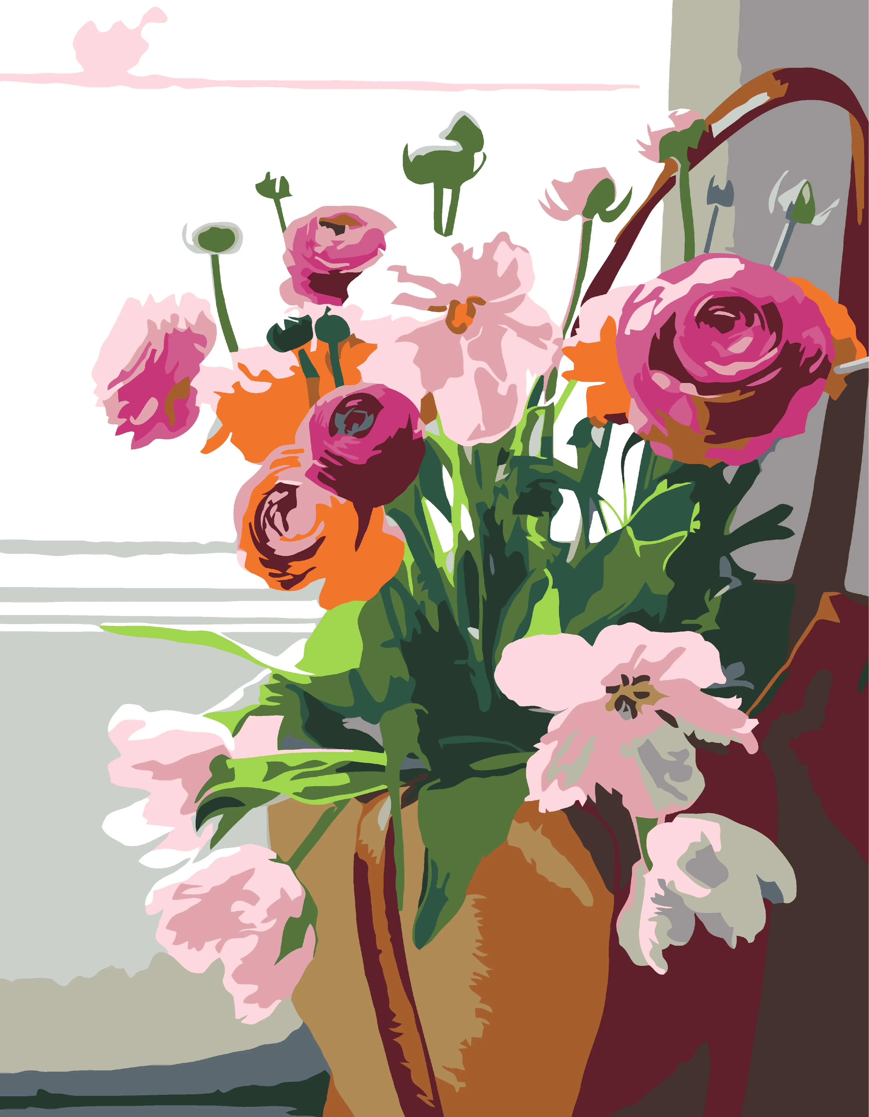 Flowers Artwille Paint By Numbers
