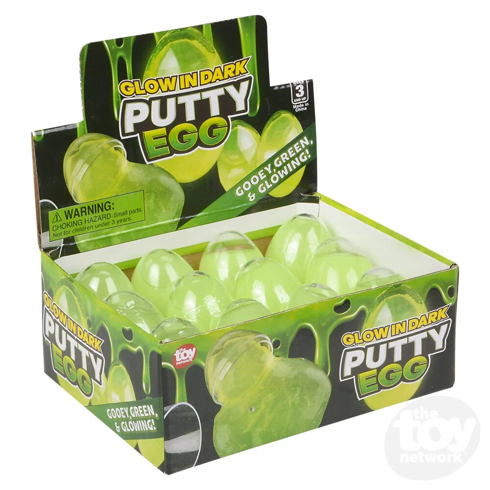 Glow In The Dark Putty Egg