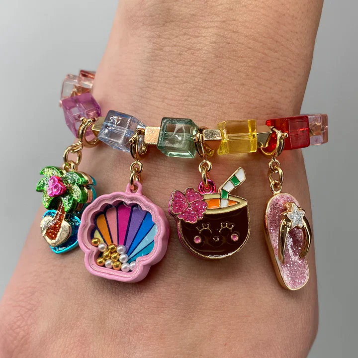 Gold Glitter Flip Flop Charm - Image 2