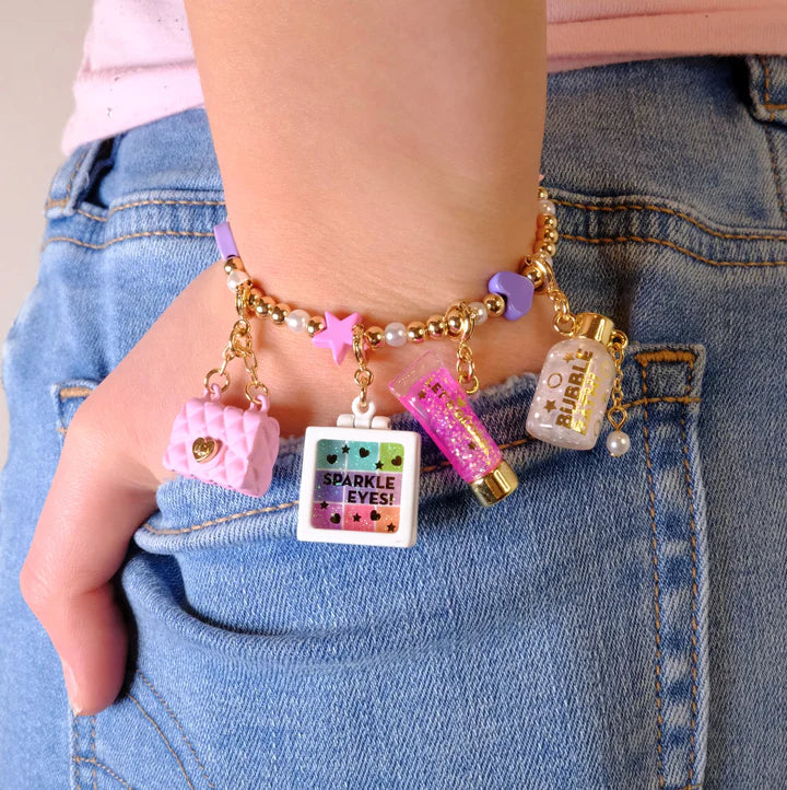 Gold Pink Purse Charm - Image 2