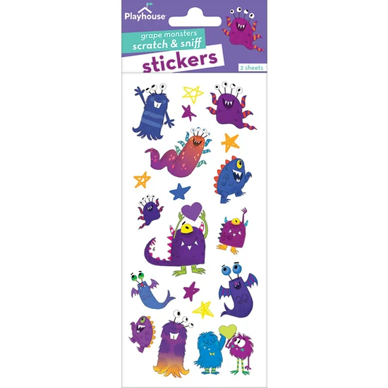Grape Monsters Scratch & Sniff Stickers
