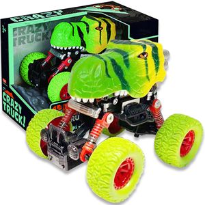 Green Dinosaur Crazy Truck
