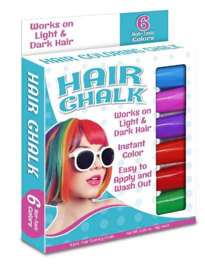 6 Pack Hair Chalk Stix