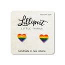 Rainbow Heart Earrings