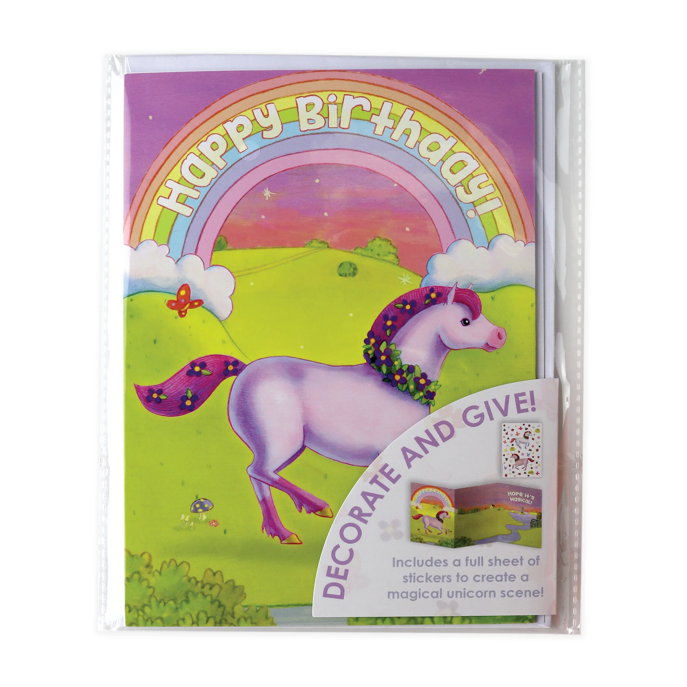 Hope It's Magical Unicorn Sticker Card - Image 2