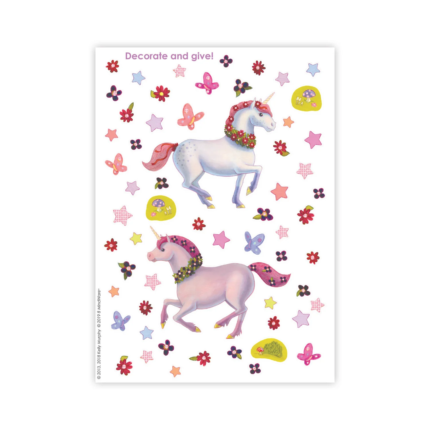 Hope It's Magical Unicorn Sticker Card - Image 4