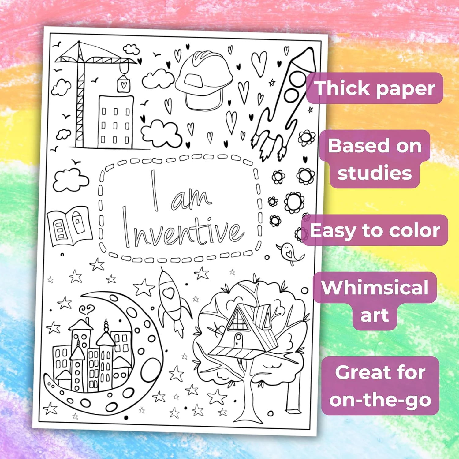 I Am Confident, Brave & Beautiful: A Coloring Book - Image 2