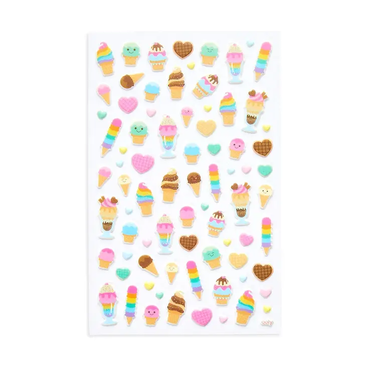 Ice Cream Dream Stickiville Puffy Stickers