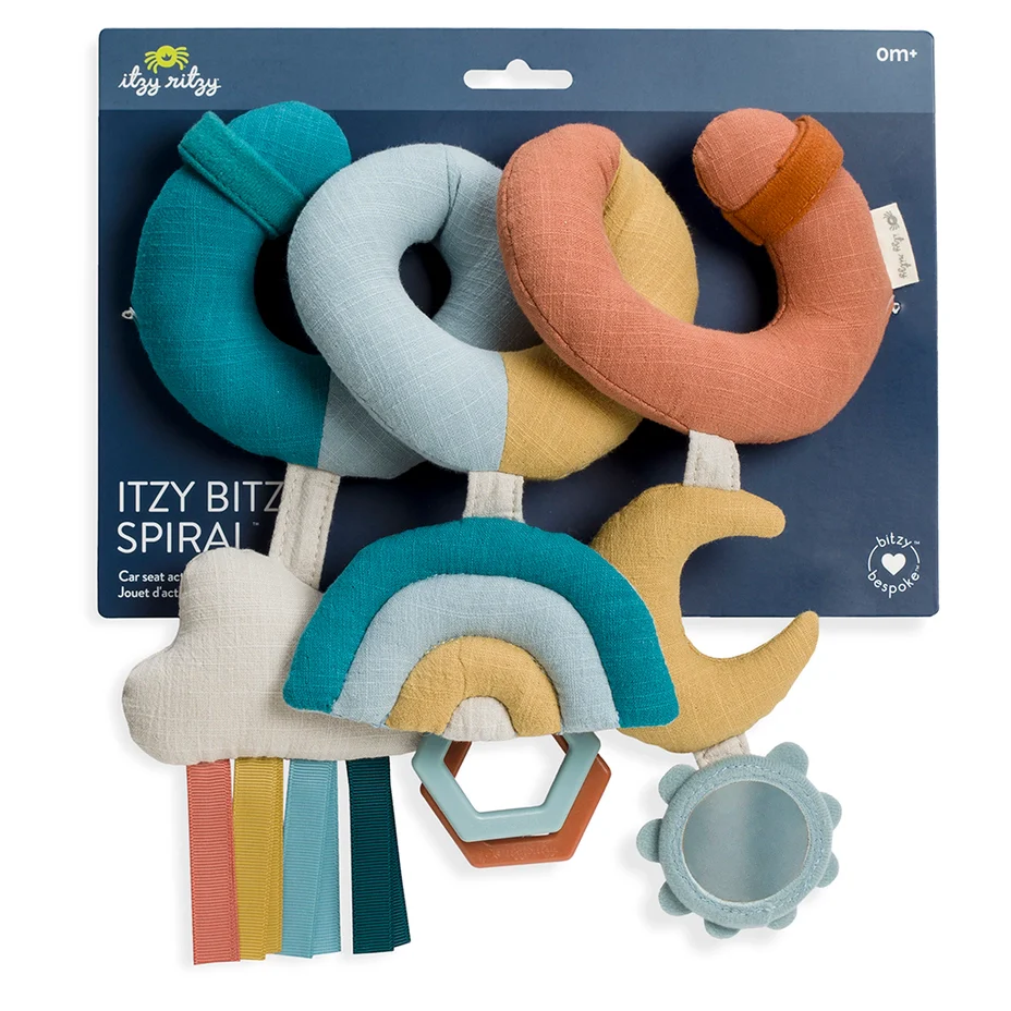 Itzy Bitzy Spiral Car Seat Activity Rainbow - Image 3