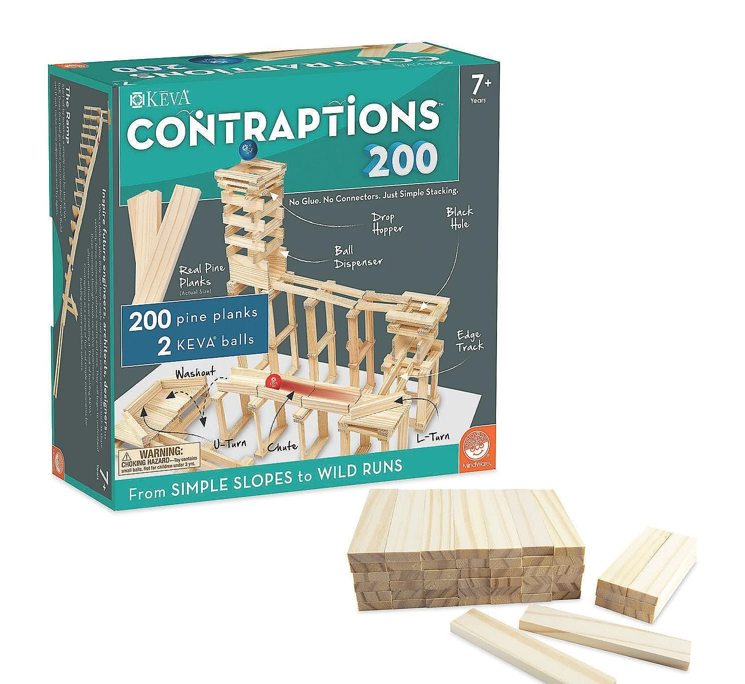 KEVA Contraptions 200 Piece Set