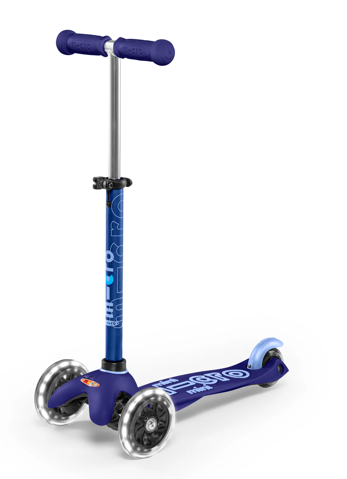 LED Blue Mini Micro Kickboard Deluxe Scooter