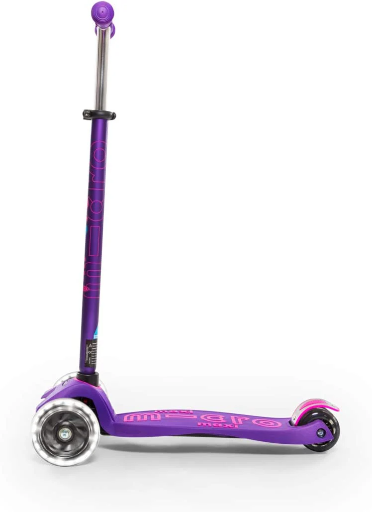 LED Purple Maxi Micro Kickboard Deluxe Scooter - Image 3