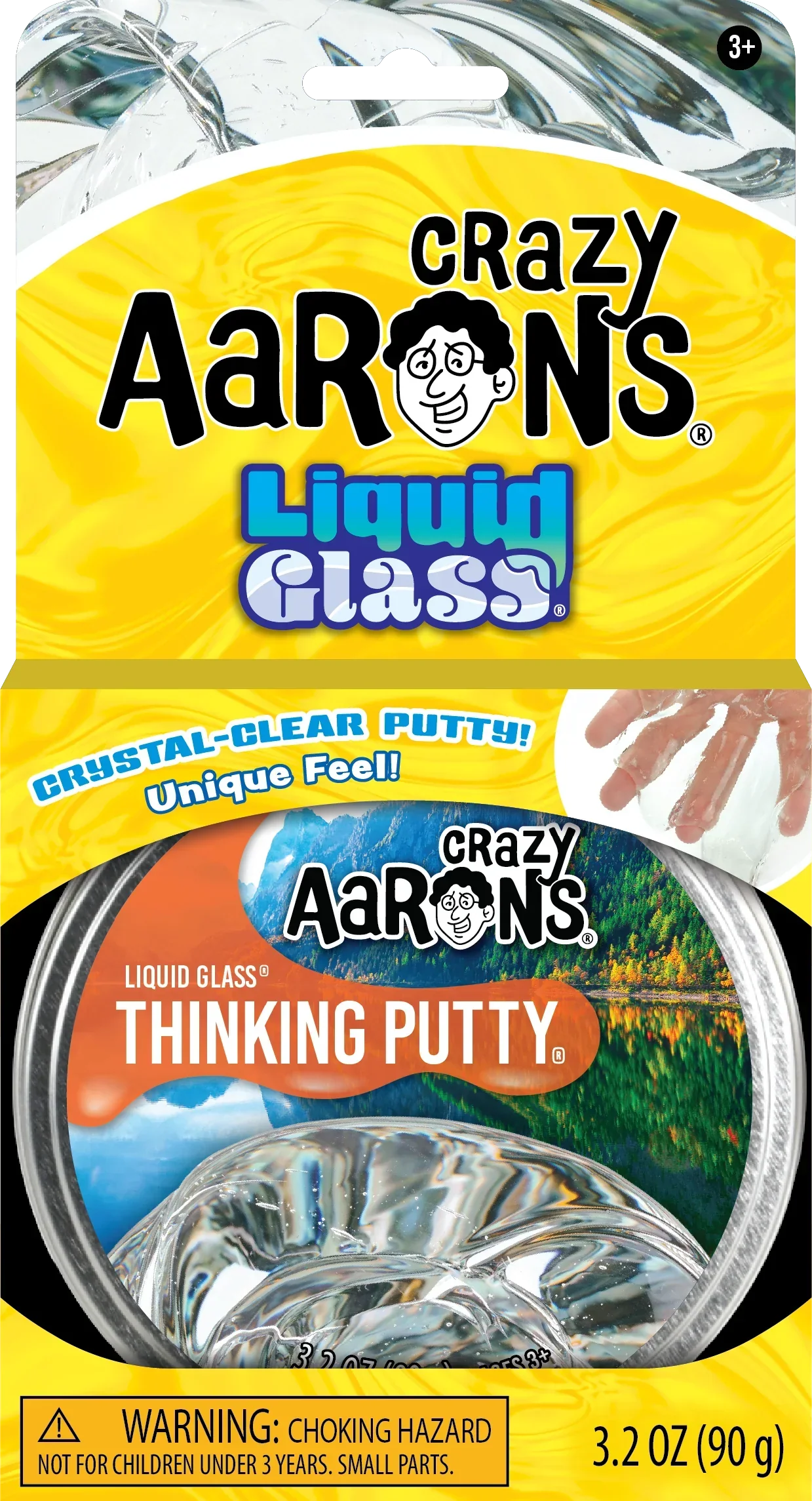 Crystal Clear Liquid Glass Putty Tin