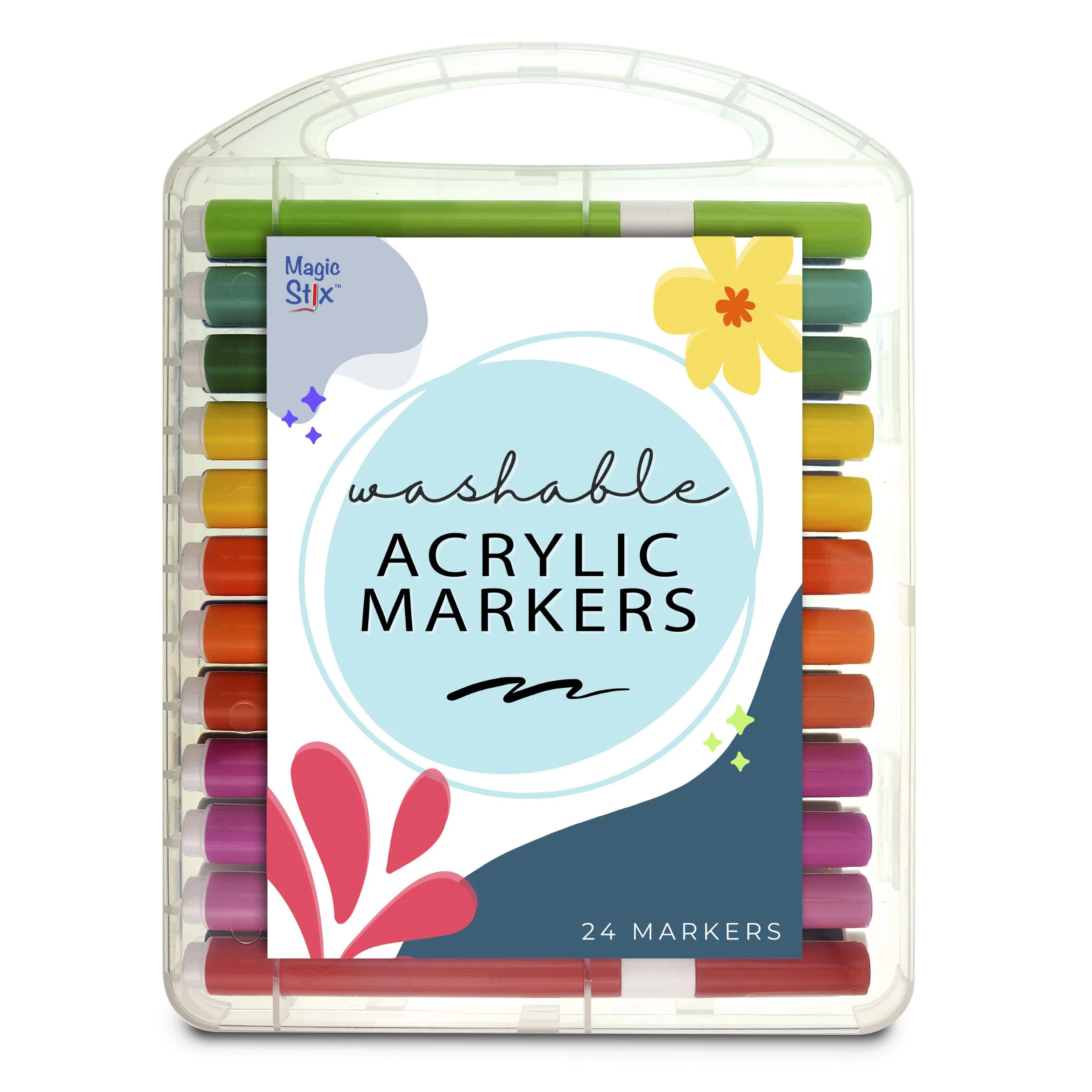 Magic Stix Washable Acrylic Markers 24 Piece - Image 2
