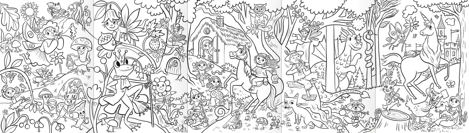 Magical Creatures Double-Sided Color Pencils With Mini Mural - Image 2