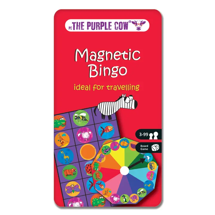 Magnetic Animal Bingo Travel Tin