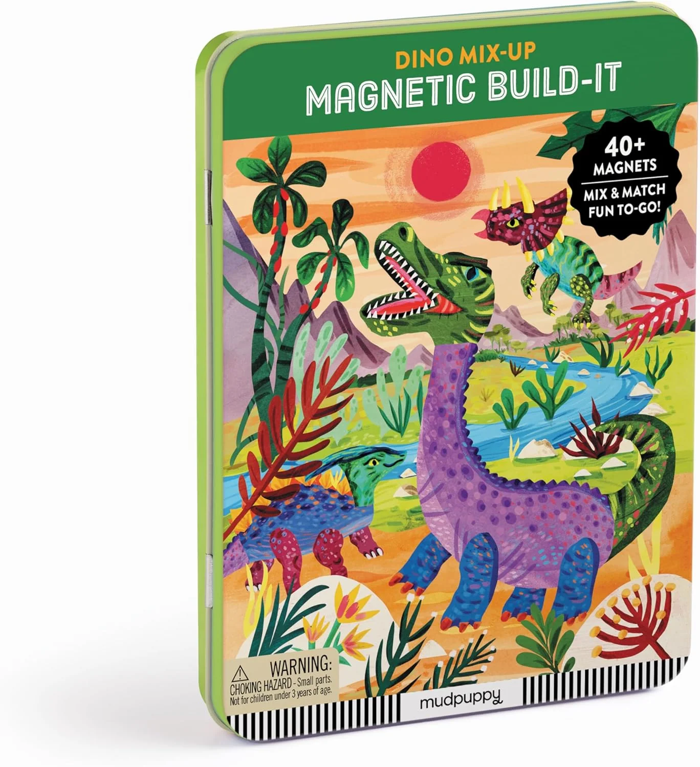 Magnetic Build-It Dino Mix Up Tin