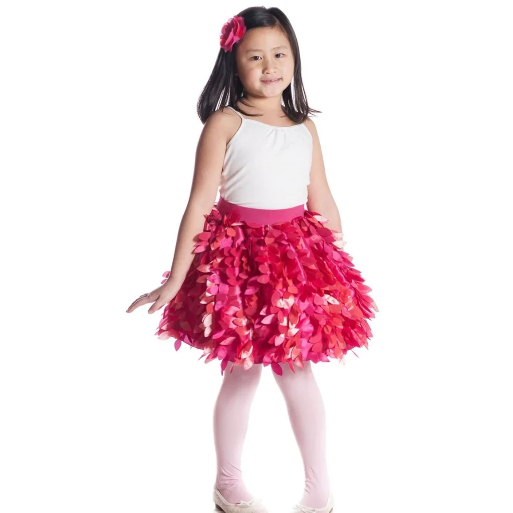 Medium Fuchsia Petal Party Skirt
