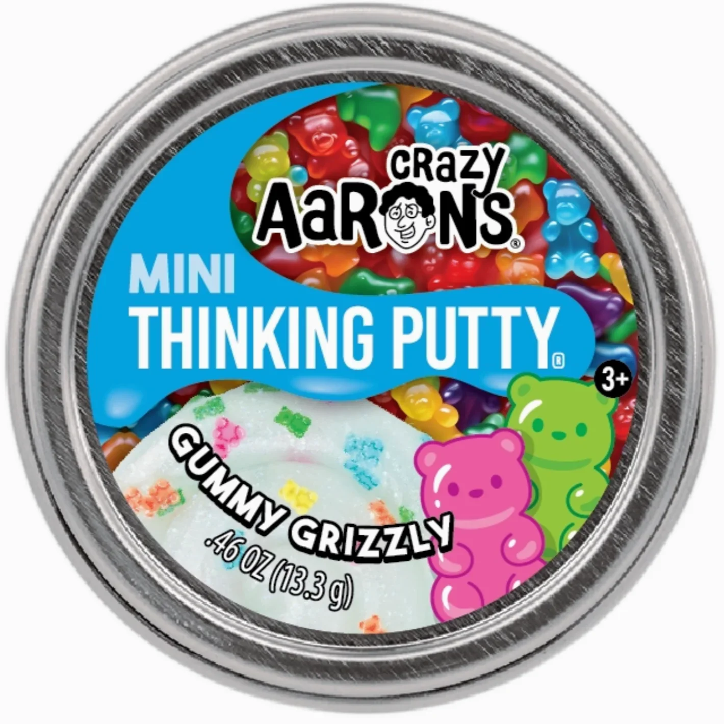 Mini Gummy Grizzly Thinking Putty Tin